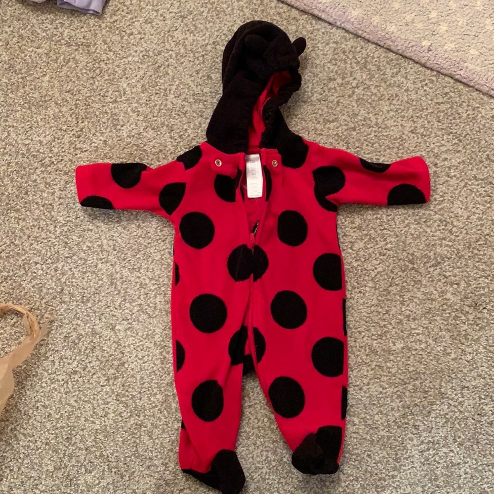 3m carter ladybug zip up costume